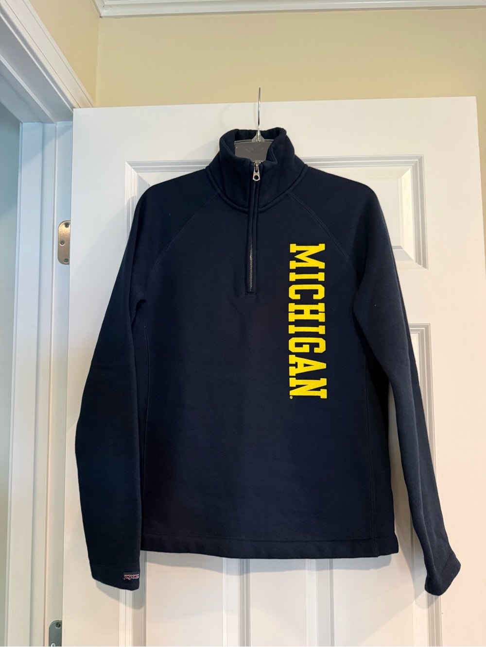 Michigan Women’s Navy Quarter-Zip Pullover Sweater